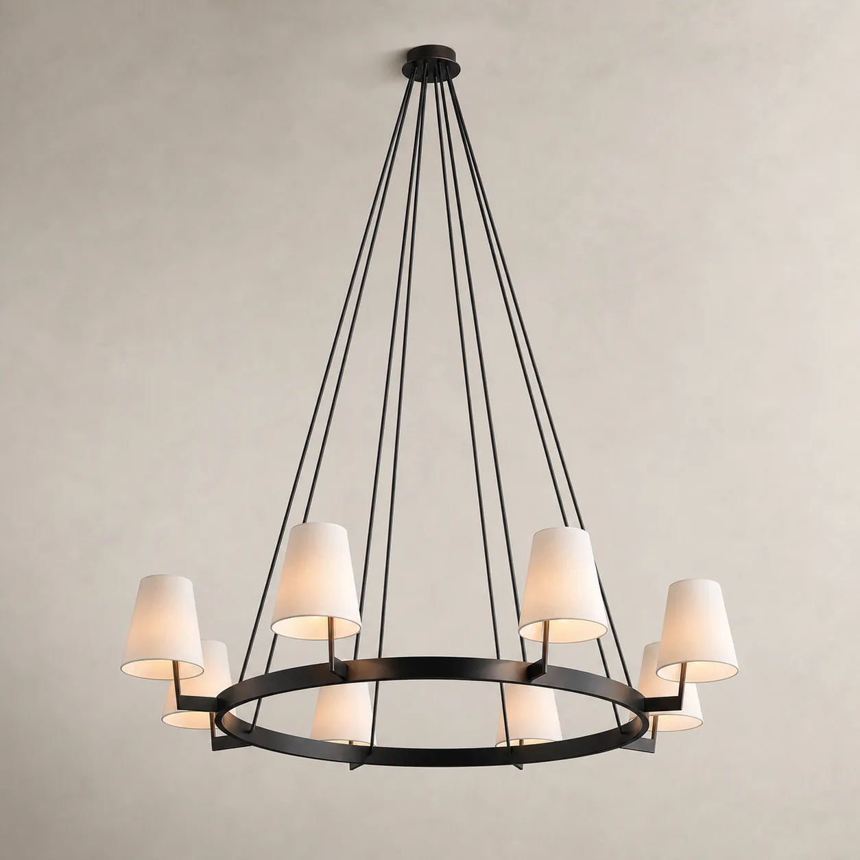 Arcadia Black Ring Chandelier image 6