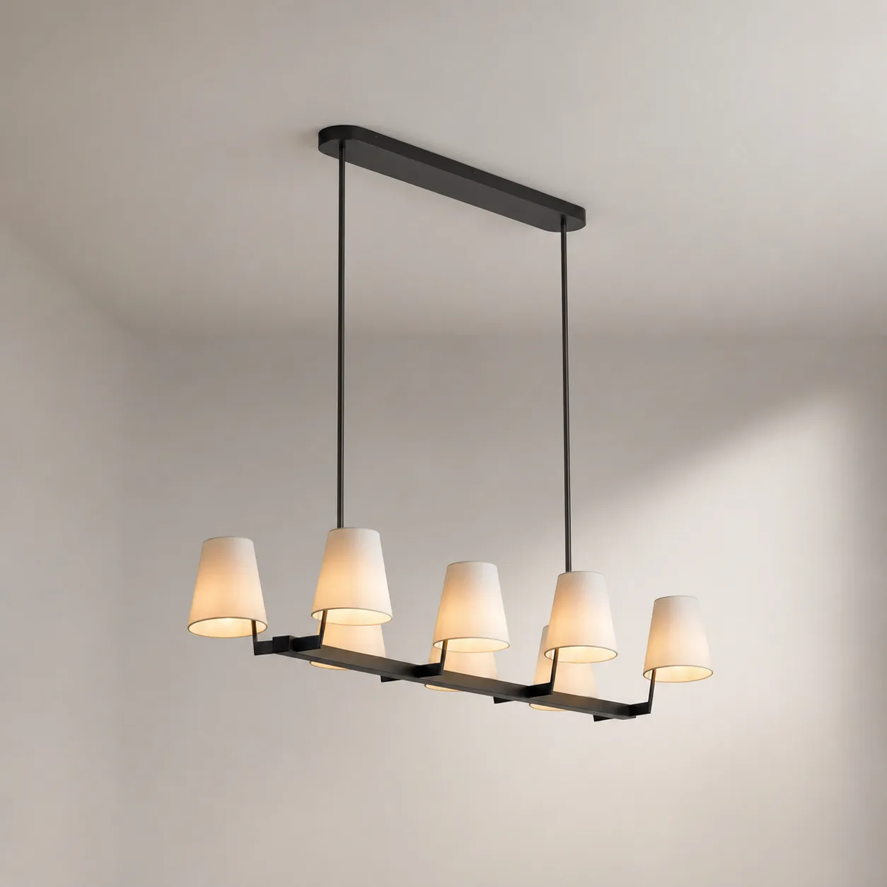 Tailored Black Linear Chandelier image 2