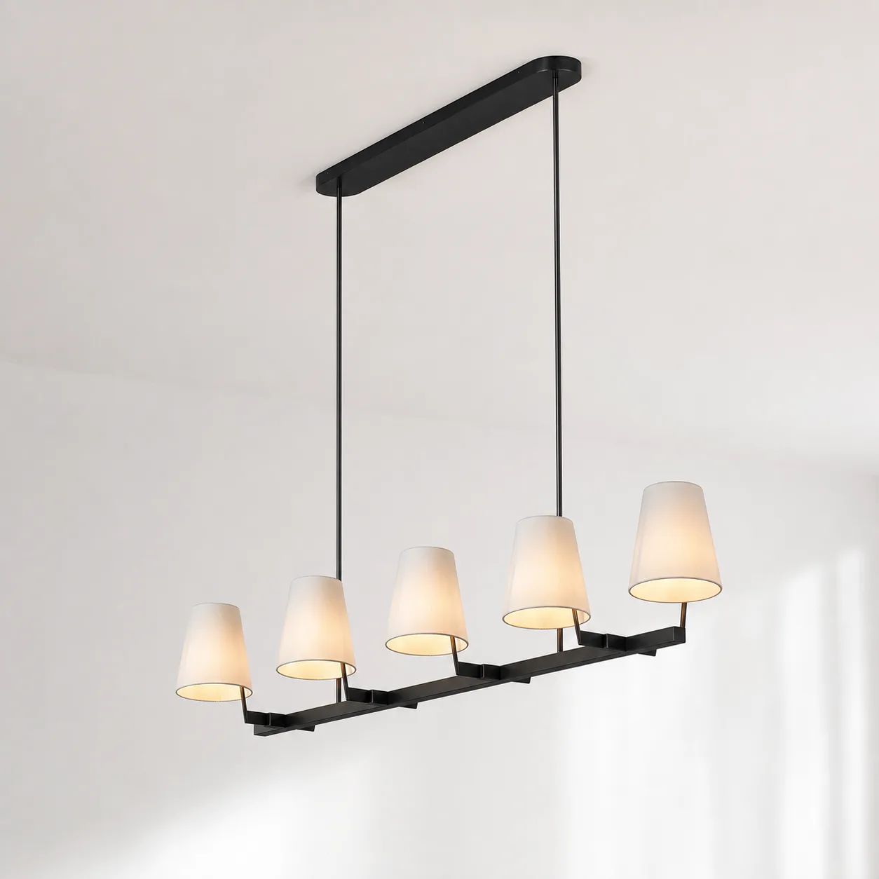 Tailored Black Linear Chandelier image 3