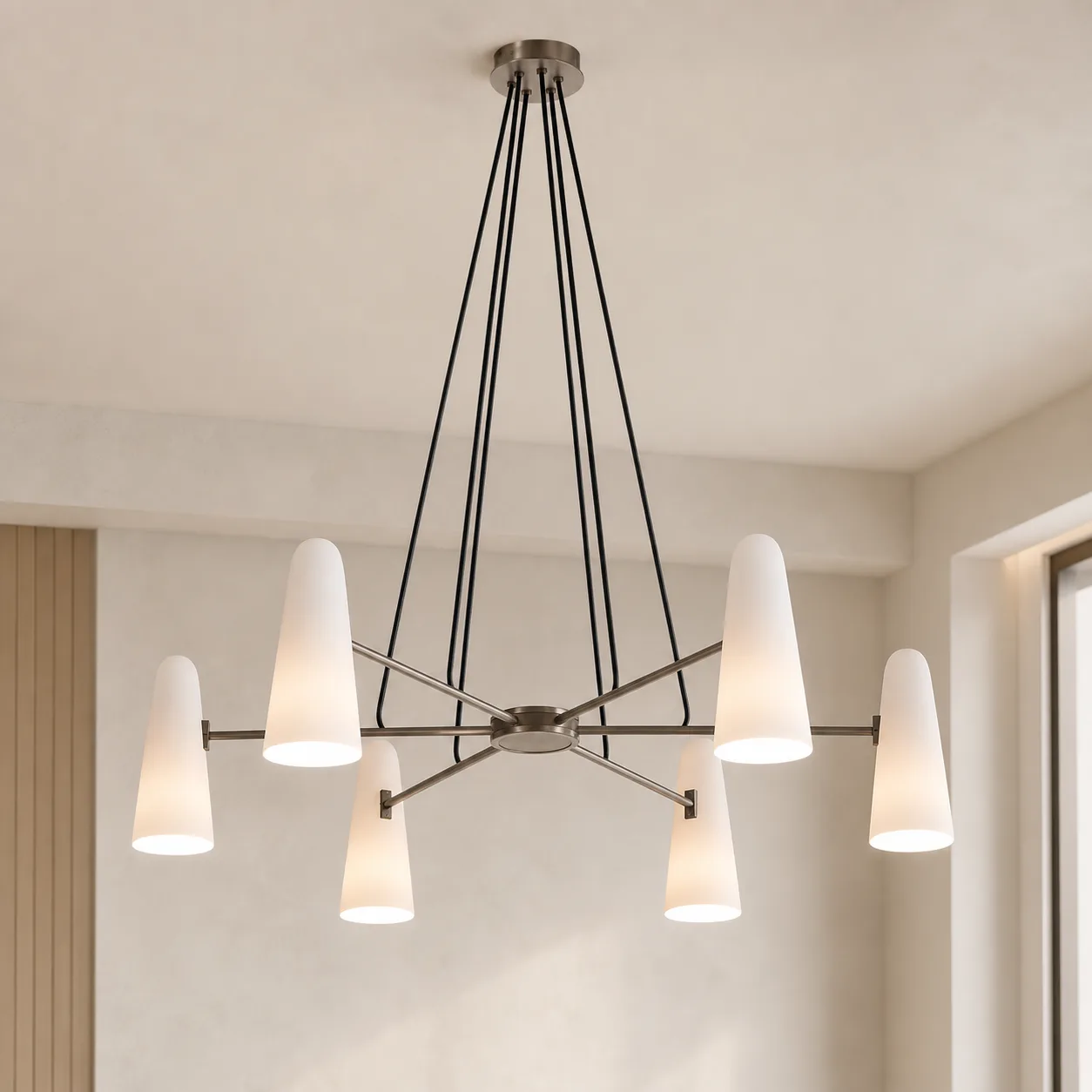 Aurelia Frosted Glass Chandelier image 6
