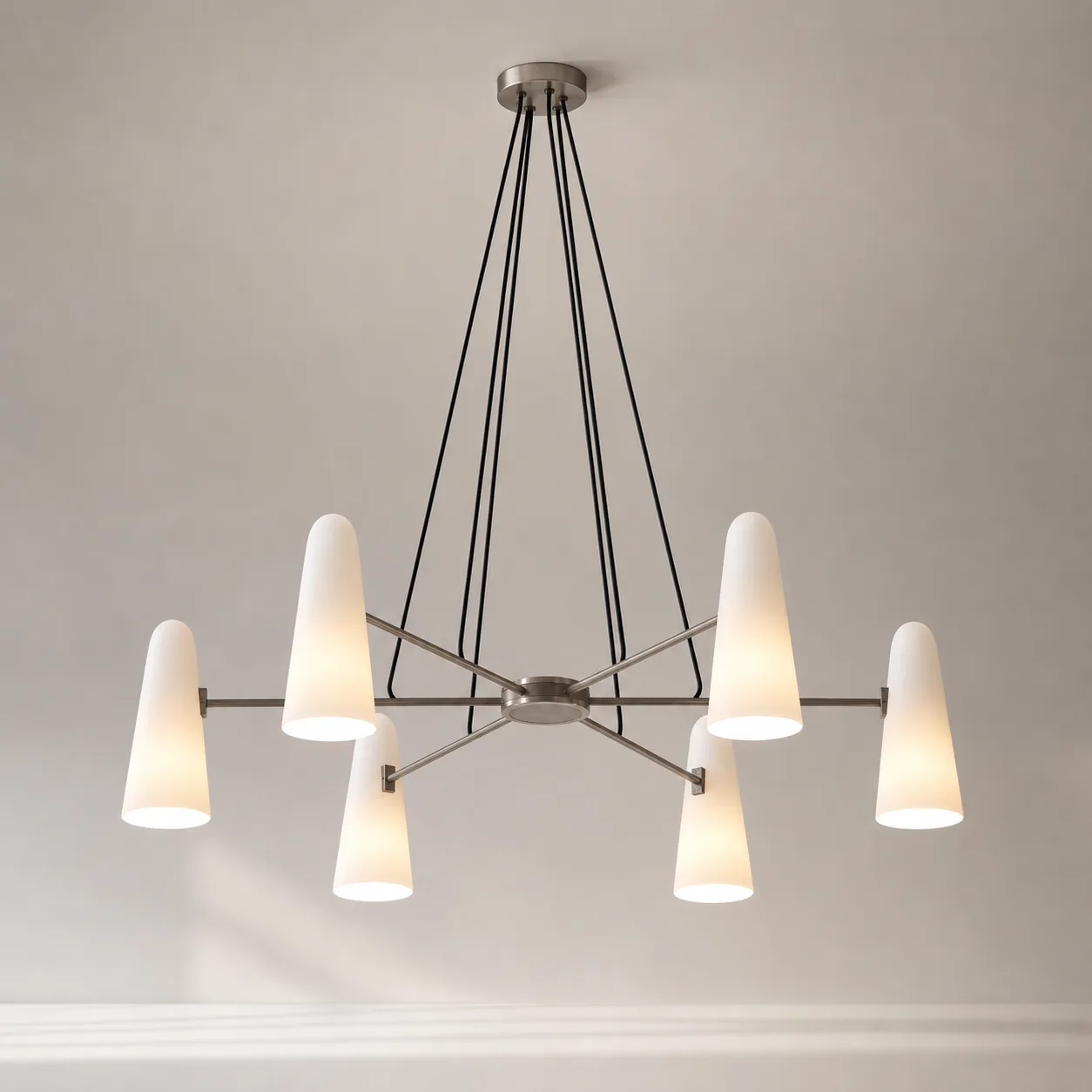Aurelia Frosted Glass Chandelier image 3