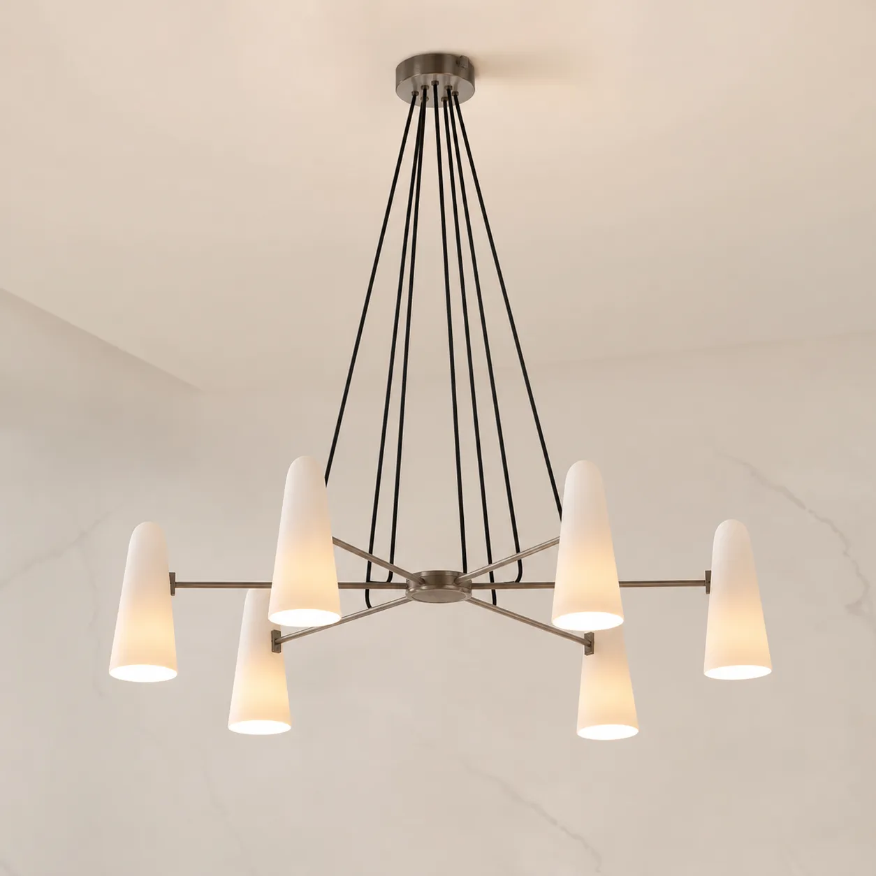Aurelia Frosted Glass Chandelier image 5