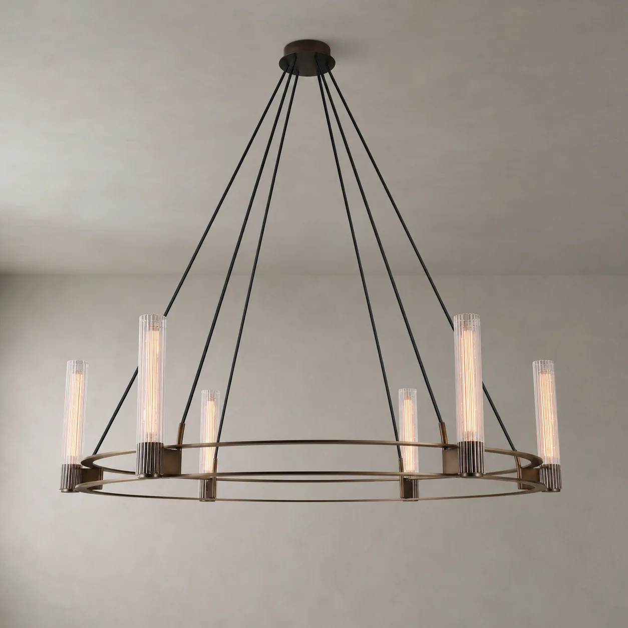 Aureate Ring Glass Chandelier custom chandeliers