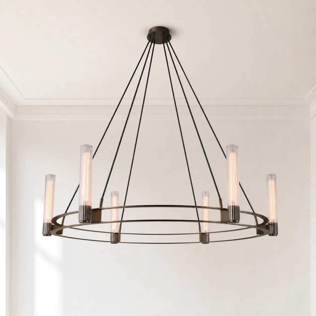 Aureate Ring Glass Chandelier image 5