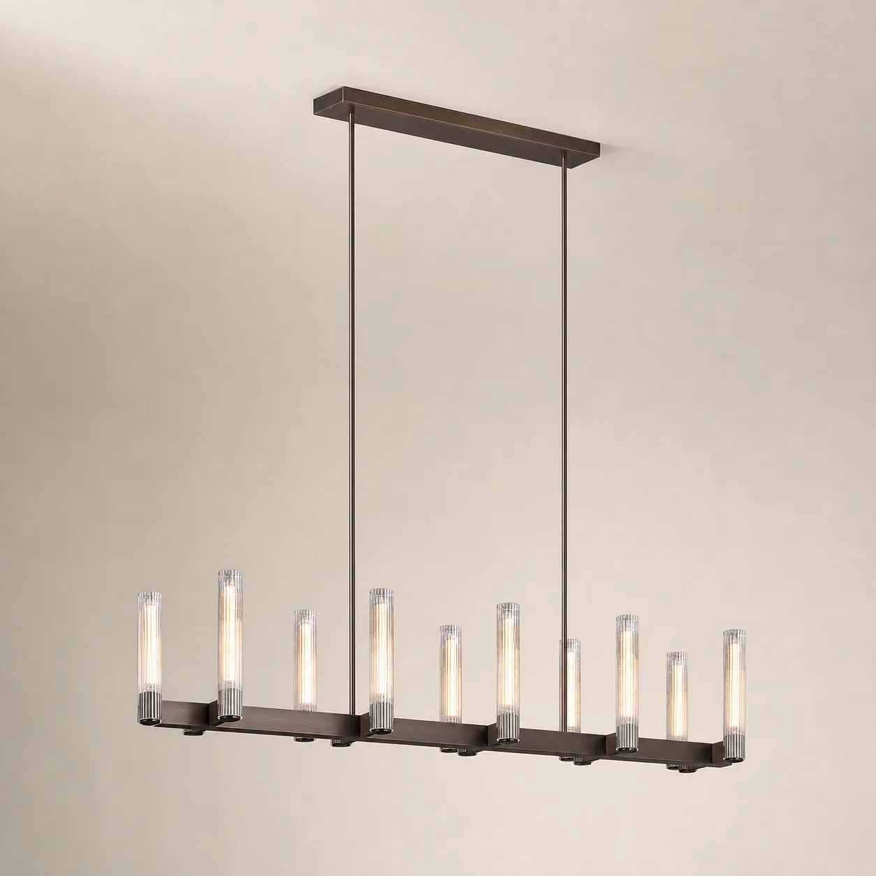 Architectural Glass Linear Chandelier image 6