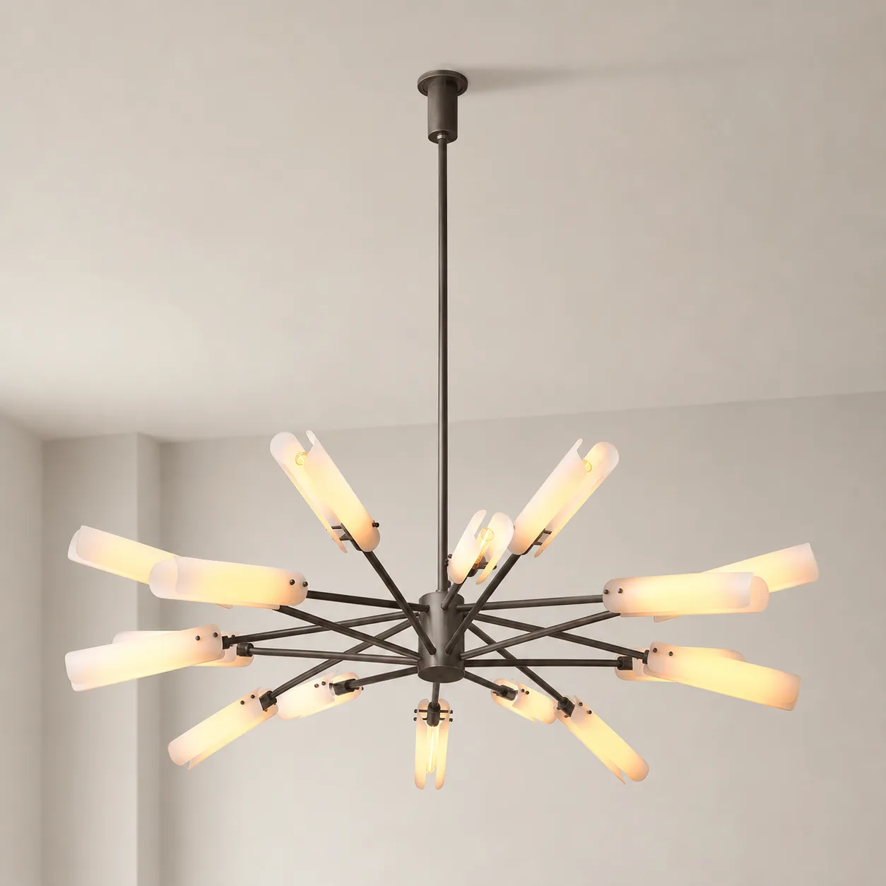 Radiant Frosted Glass Chandelier image 4