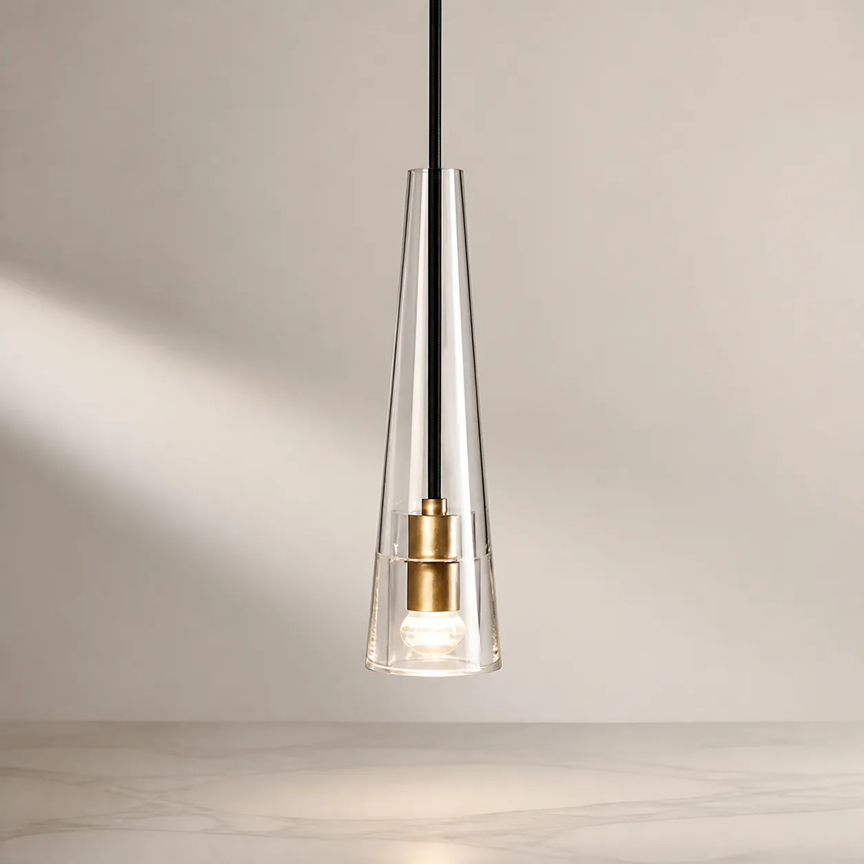 Luminous Tapered Glass Pendant Light image 3