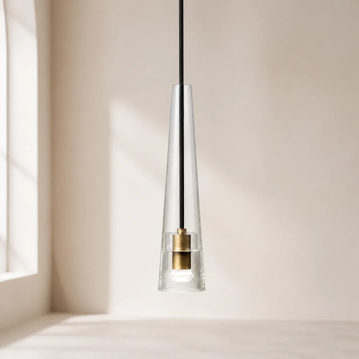 Luminous Tapered Glass Pendant Light image 5