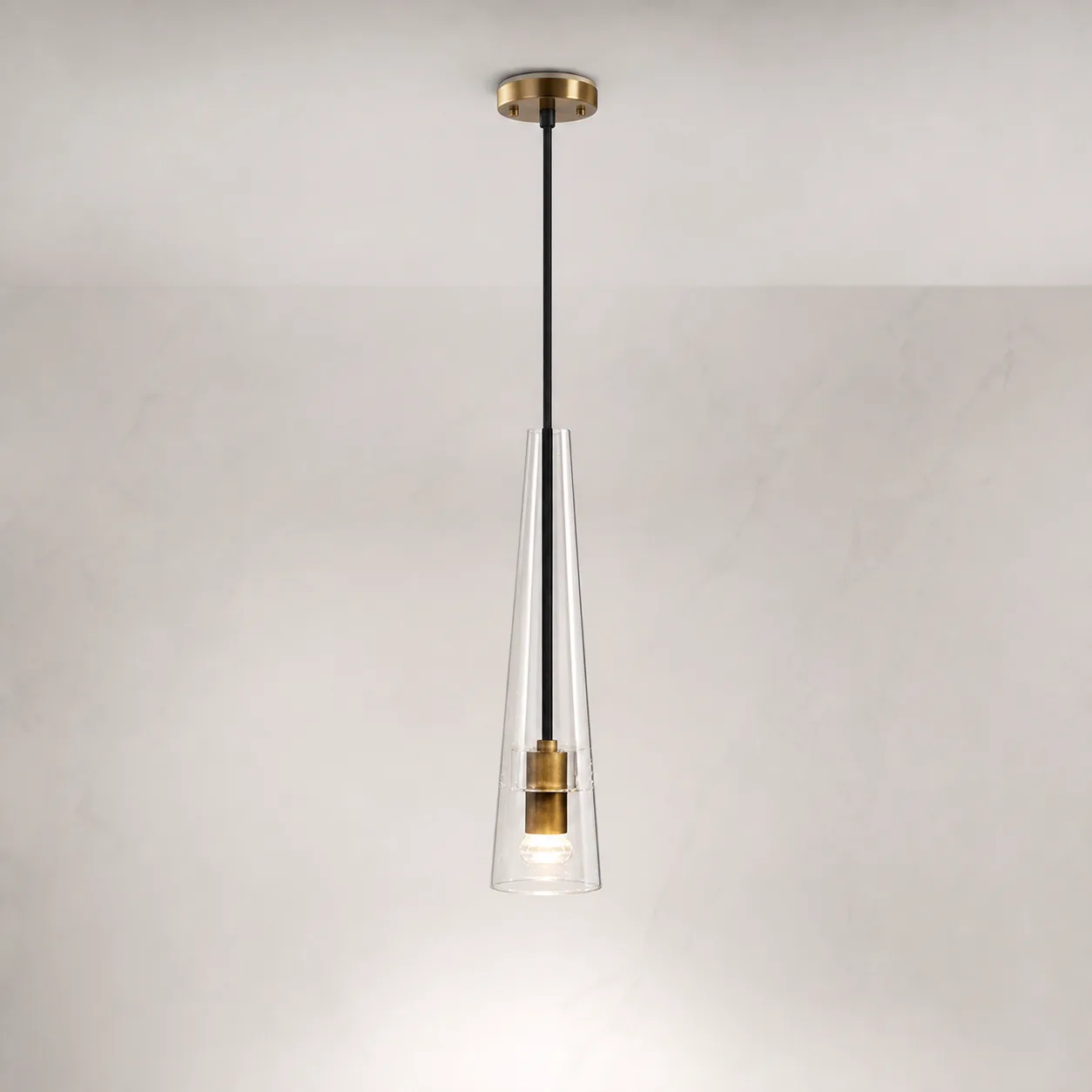 Luminous Tapered Glass Pendant Light image 6