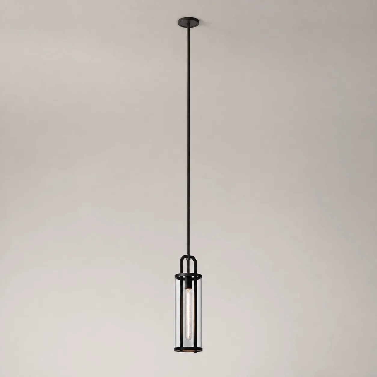 Slim Black Glass Pendant Light custom pendants
