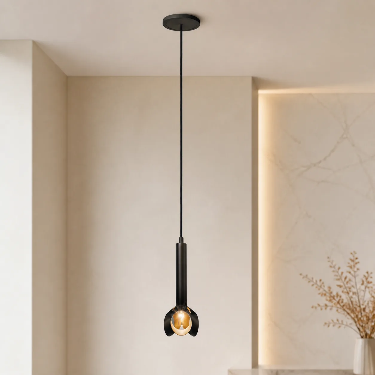 Noir Petal Metal Pendant Light custom pendants