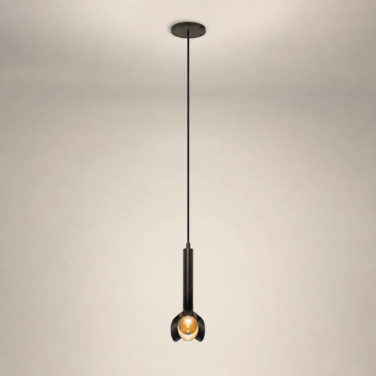 Noir Petal Metal Pendant Light image 5