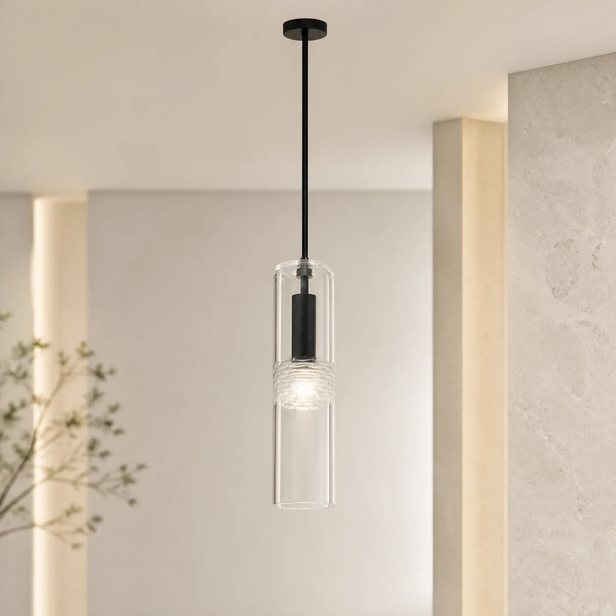 Lucent Cylinder Glass Pendant Light custom pendants