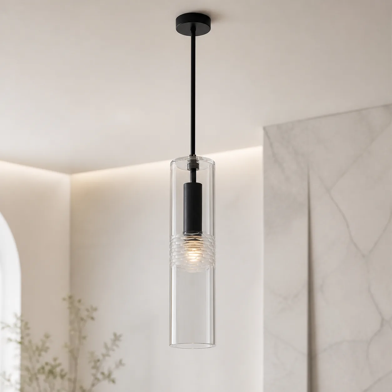 Lucent Cylinder Glass Pendant Light image 3