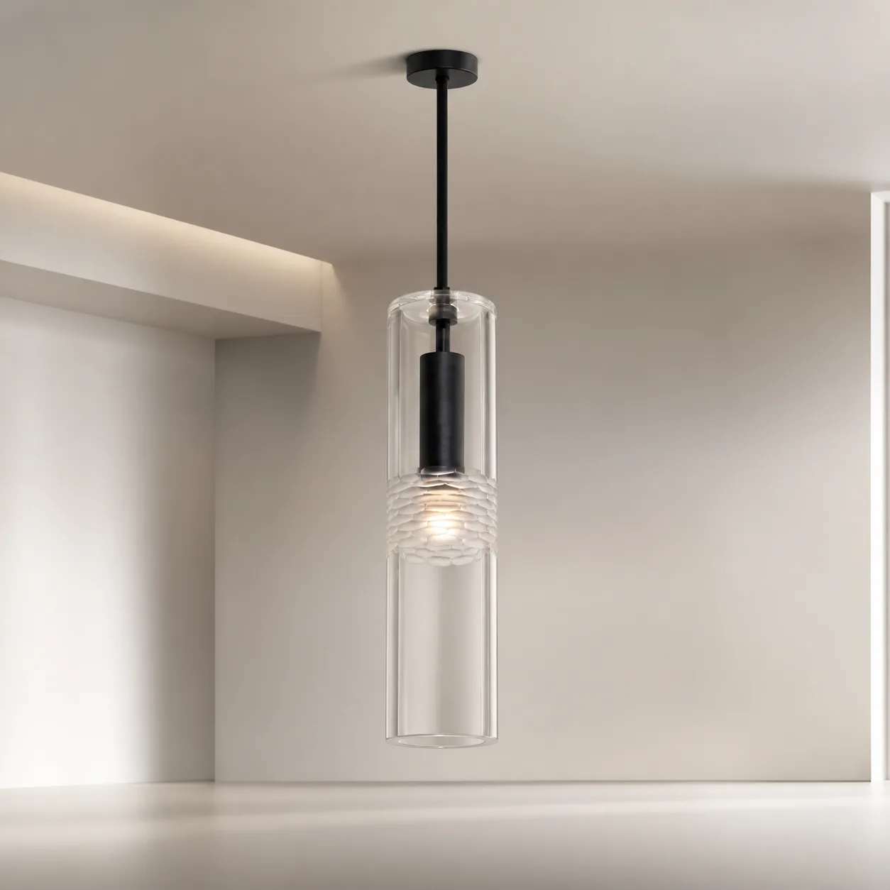 Lucent Cylinder Glass Pendant Light image 2