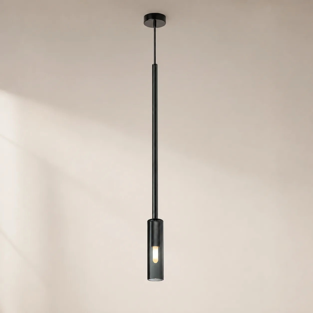 Noir Smoked Glass Pendant Light image 4