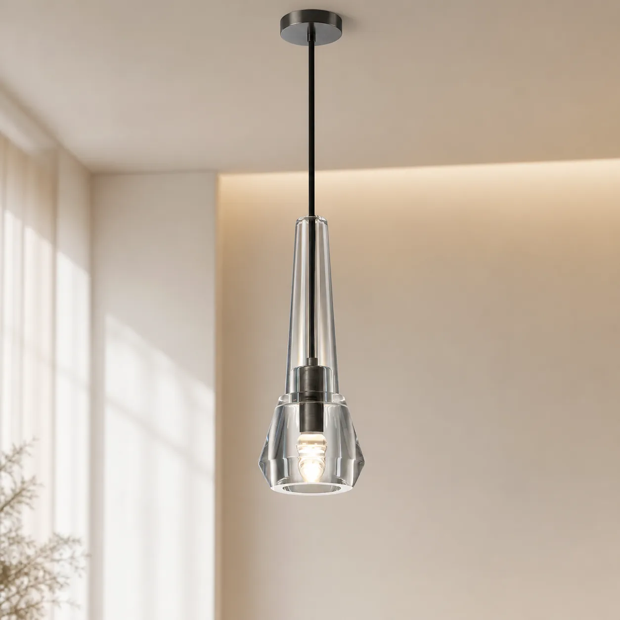 Prismatic Crystal Glass Pendant Light image 2