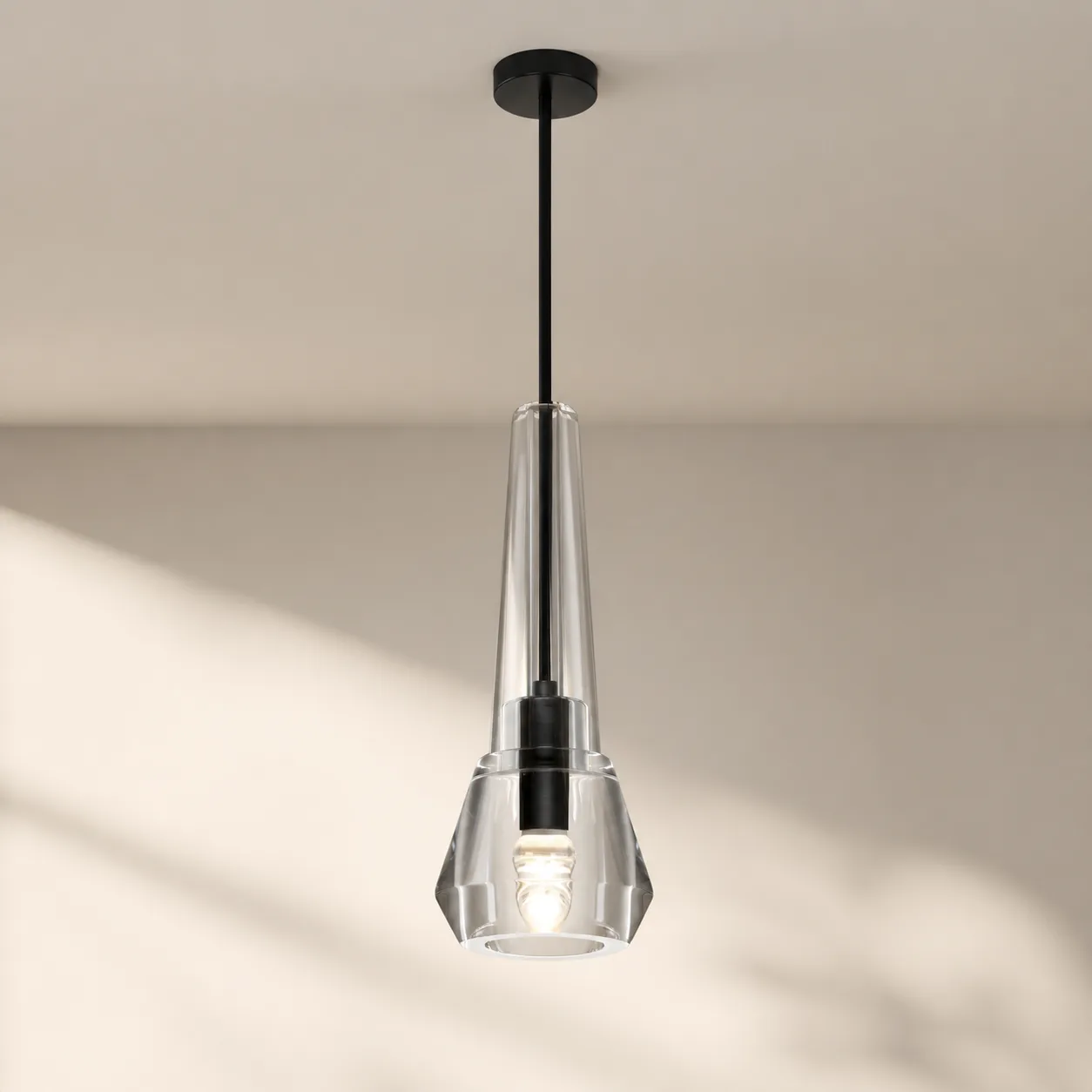Prismatic Crystal Glass Pendant Light image 6