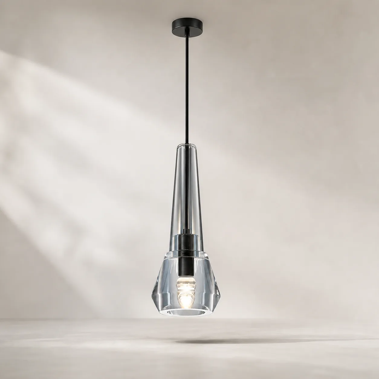Prismatic Crystal Glass Pendant Light image 5