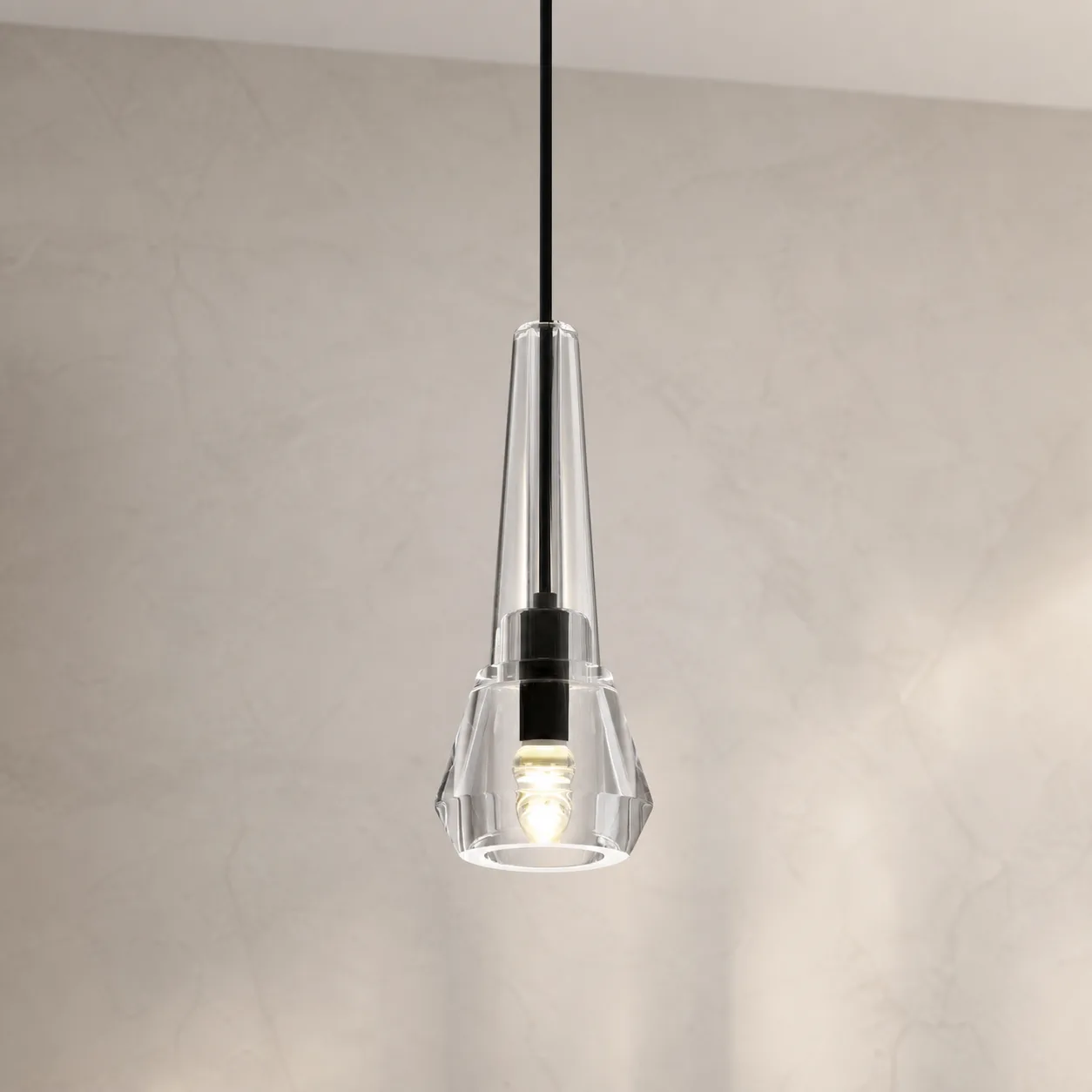 Prismatic Crystal Glass Pendant Light custom pendants