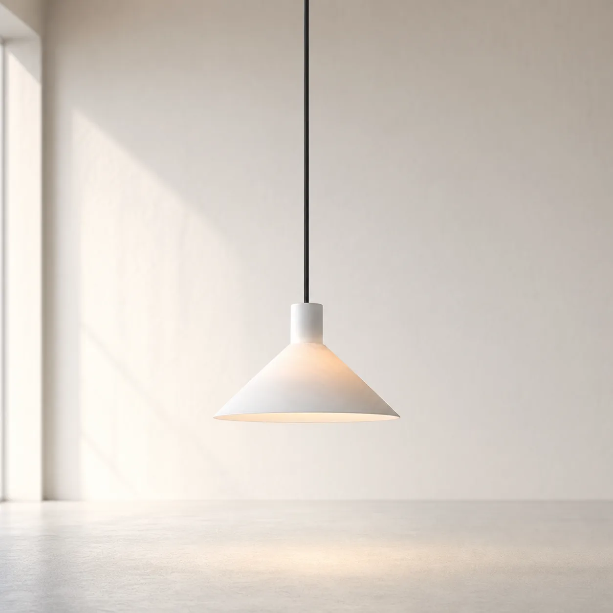 Serene White Cone Pendant Light custom pendants