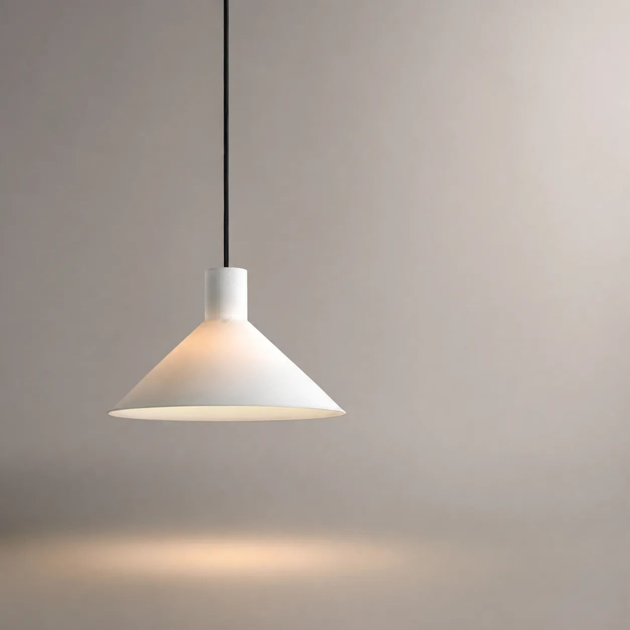 Serene White Cone Pendant Light image 6