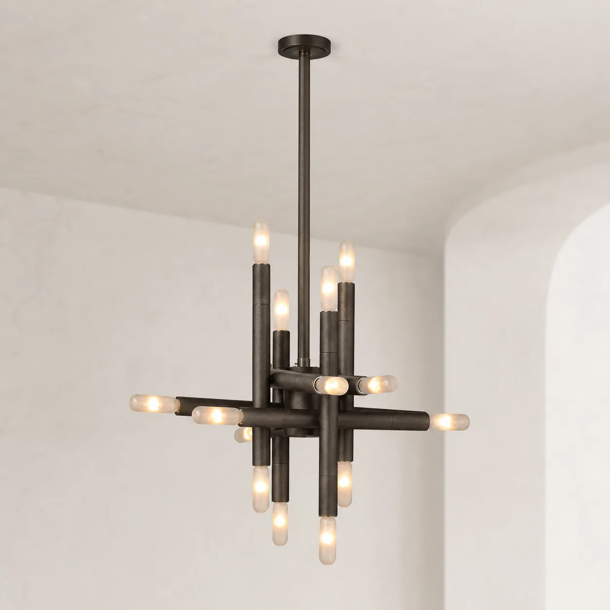 Graphite Branch Metal Chandelier image 5