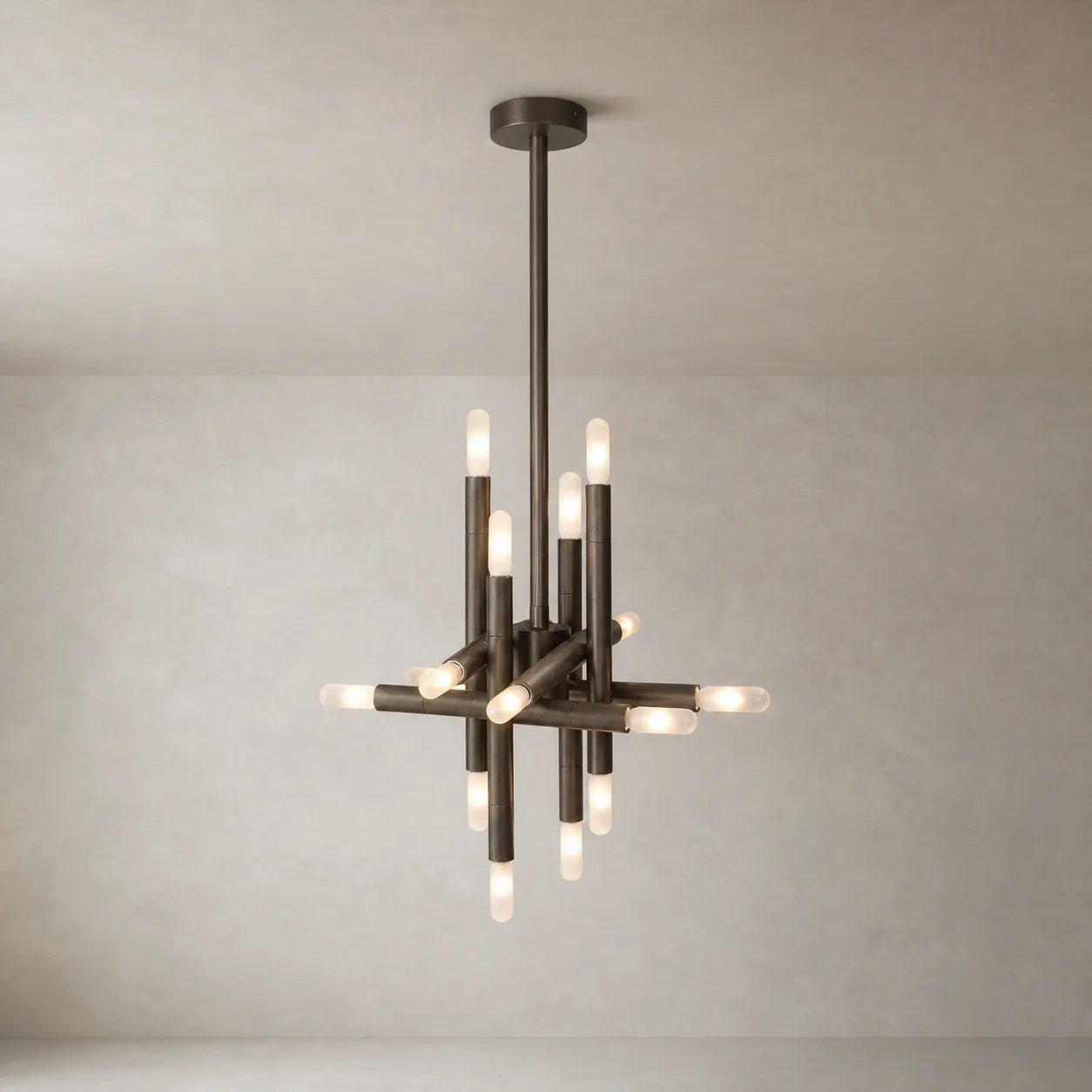 Graphite Branch Metal Chandelier image 2