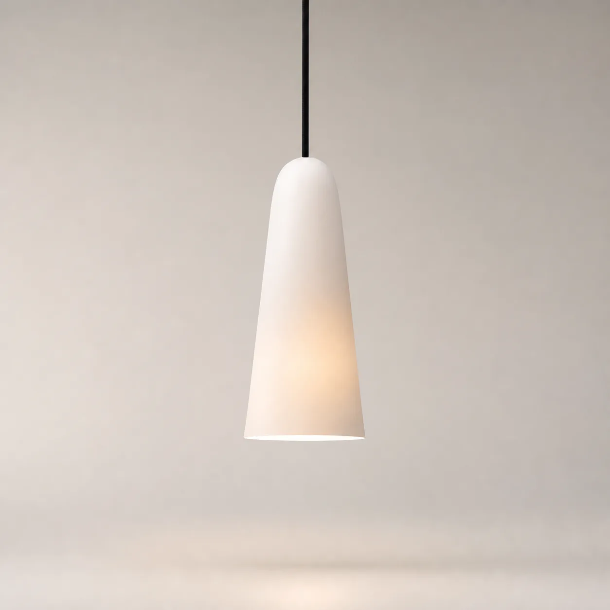 Serene White Cone Pendant Light image 4
