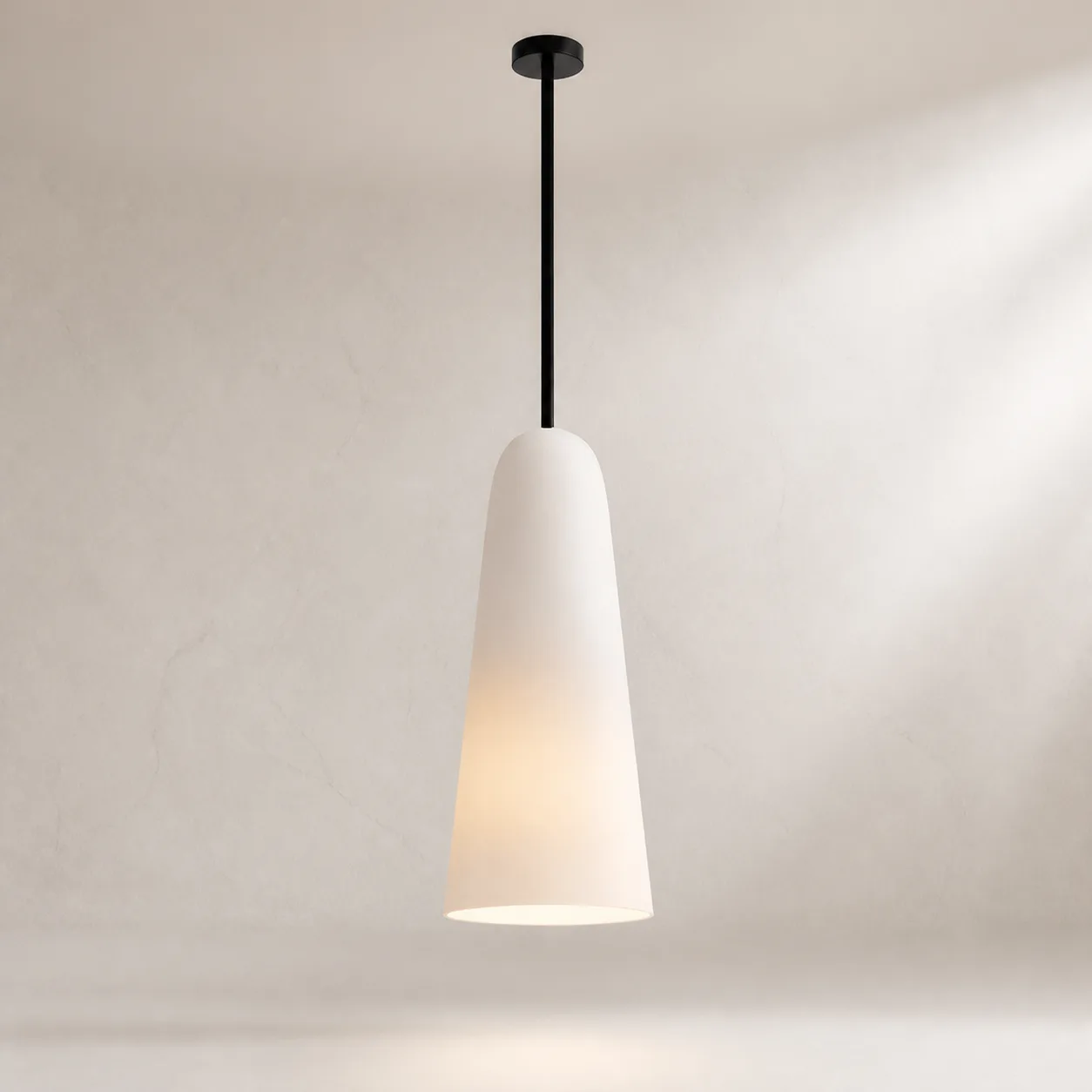 Serene White Cone Pendant Light image 3