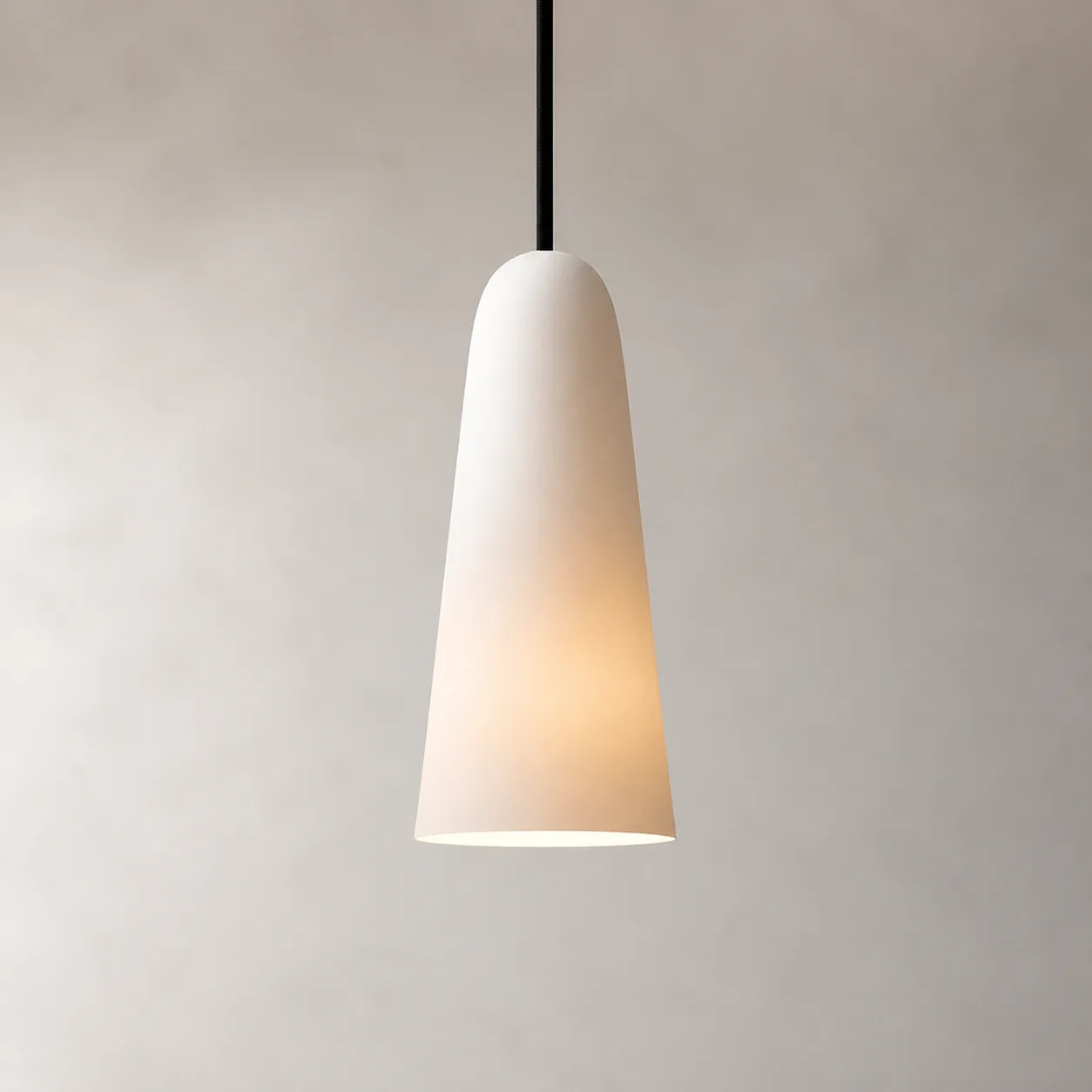 Serene White Cone Pendant Light image 2