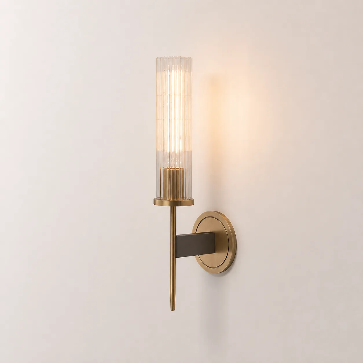 Aurelian Ribbed Glass Wall Sconce image 6