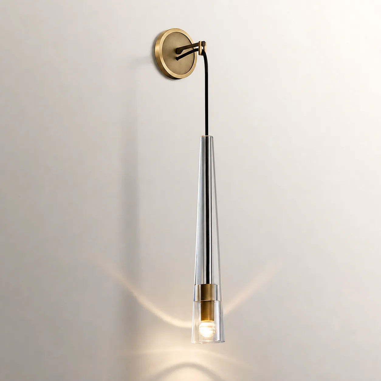 Lustre Tapered Glass Wall Sconce image 4