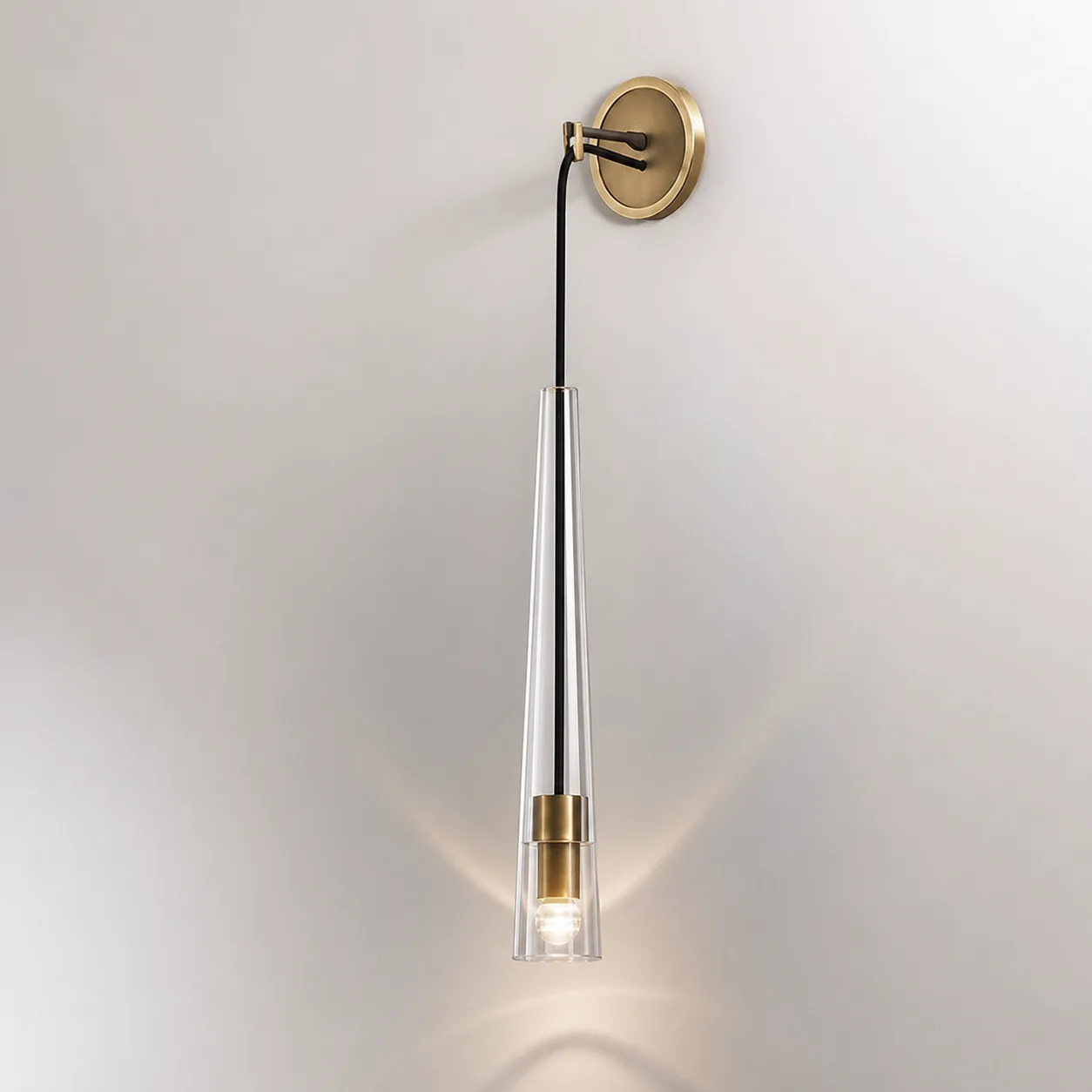 Lustre Tapered Glass Wall Sconce custom sconces