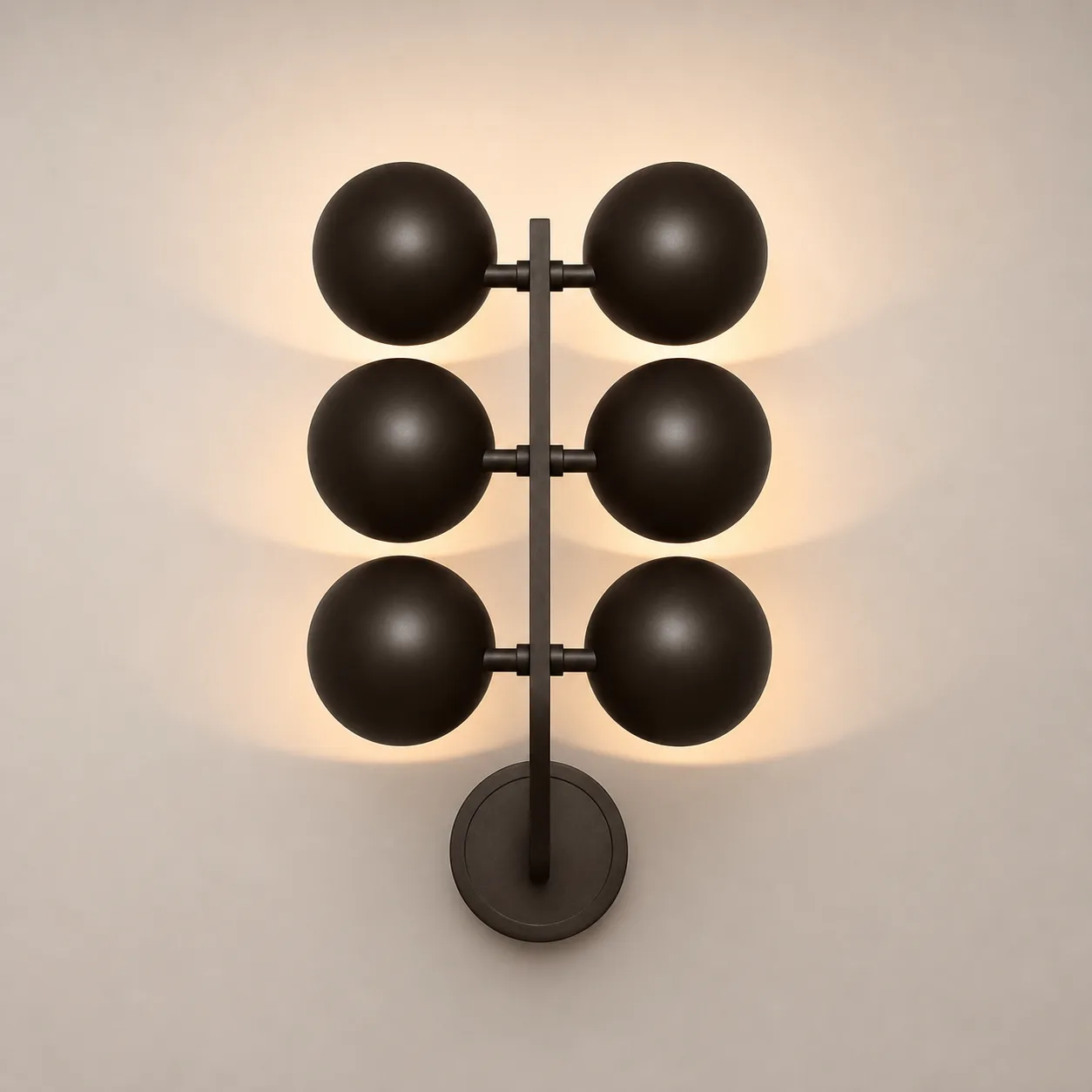 Nocturne Orb Metal Wall Sconce image 2