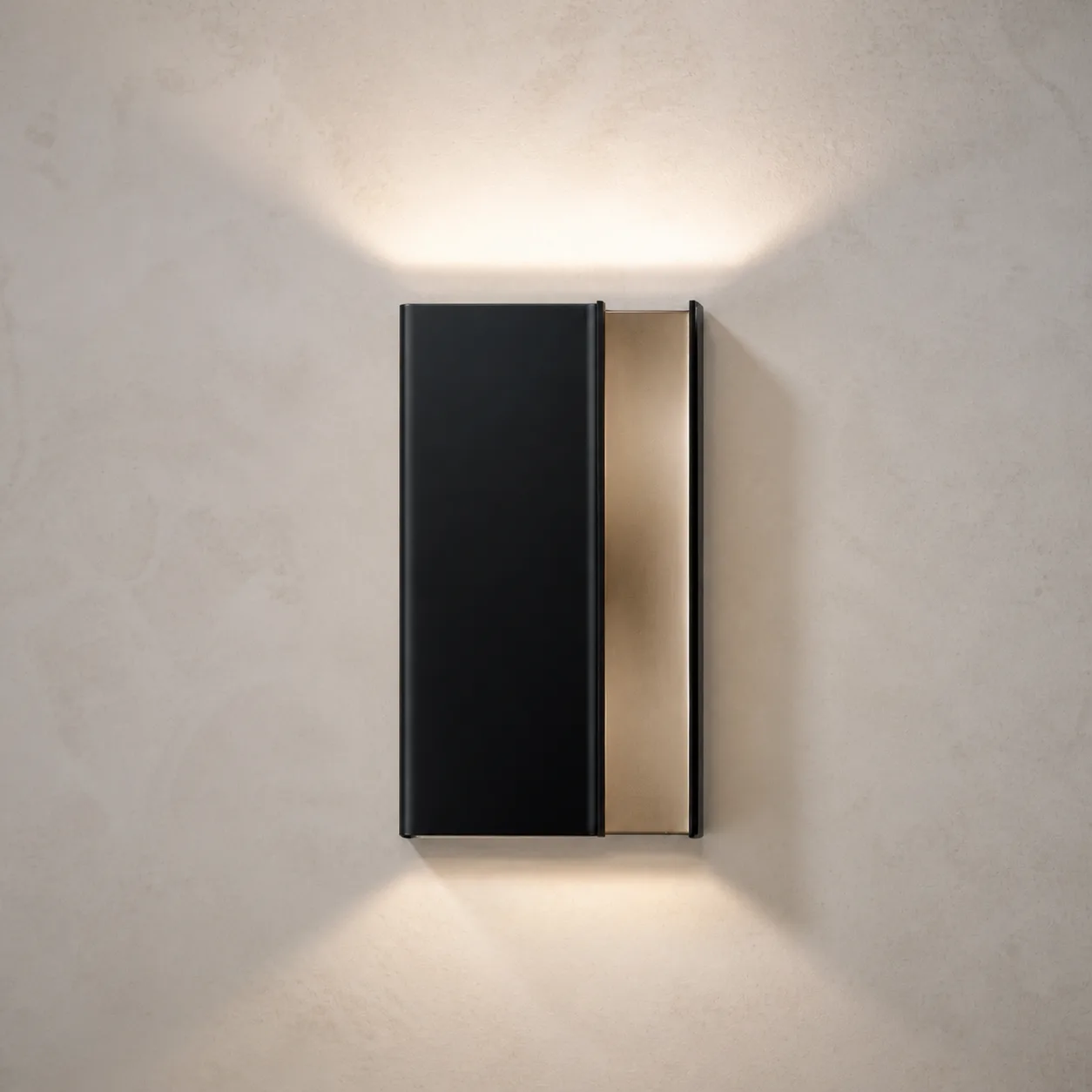 Obsidian Brass Metal Wall Sconce image 6