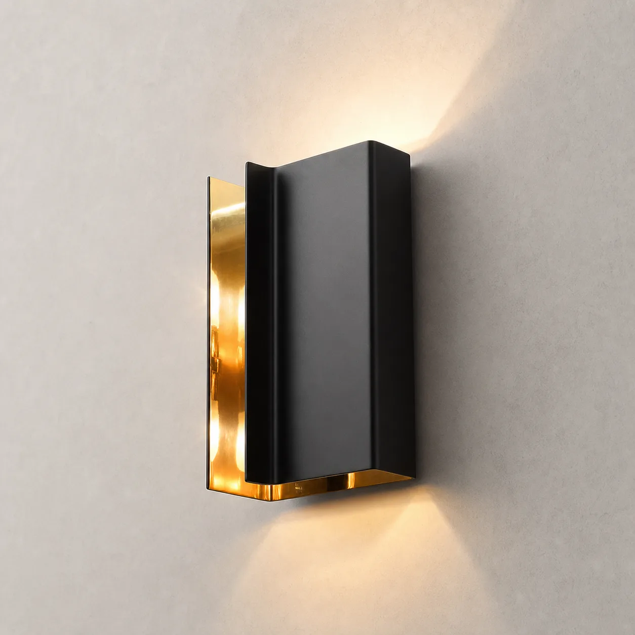 Obsidian Brass Metal Wall Sconce custom sconces