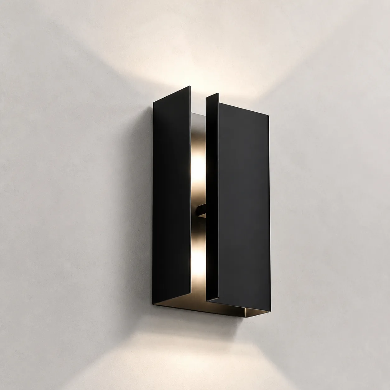 Obsidian Brass Metal Wall Sconce image 5