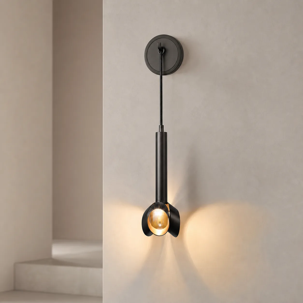 Noir Petal Metal Wall Sconce custom sconces