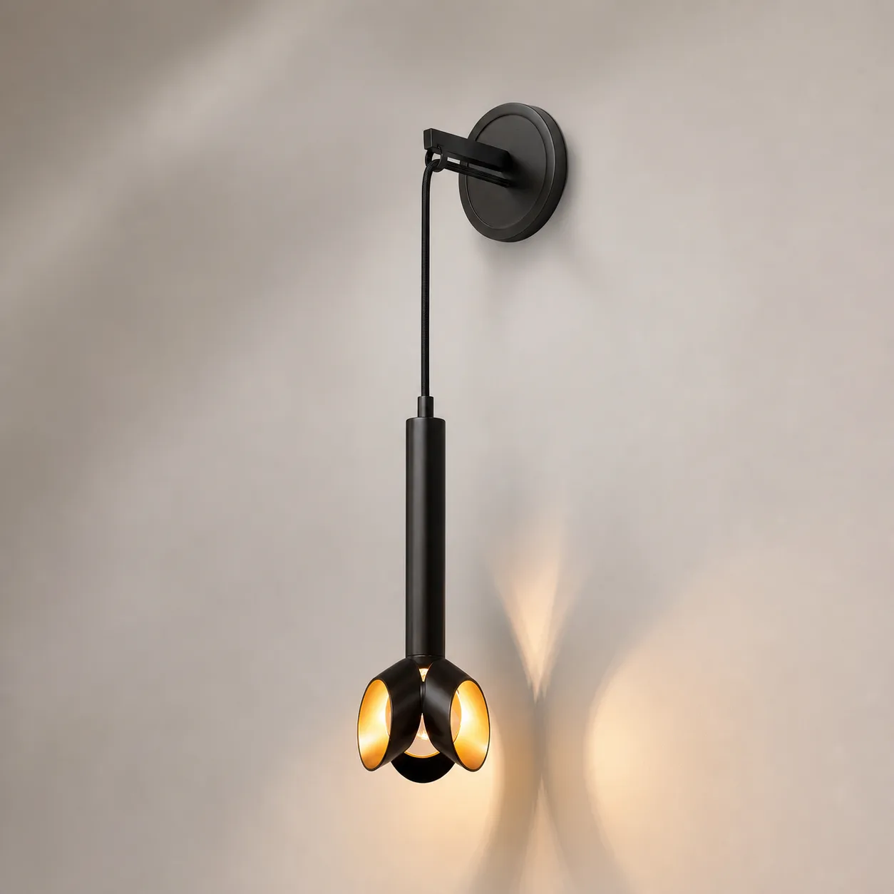 Noir Petal Metal Wall Sconce image 5