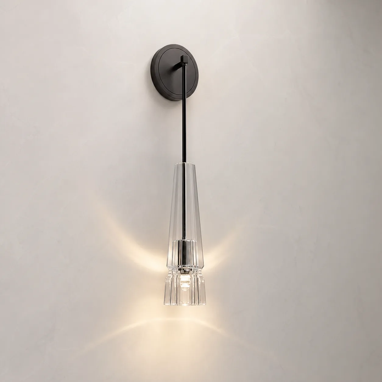Luminous Crystal Drop Wall Sconce image 2