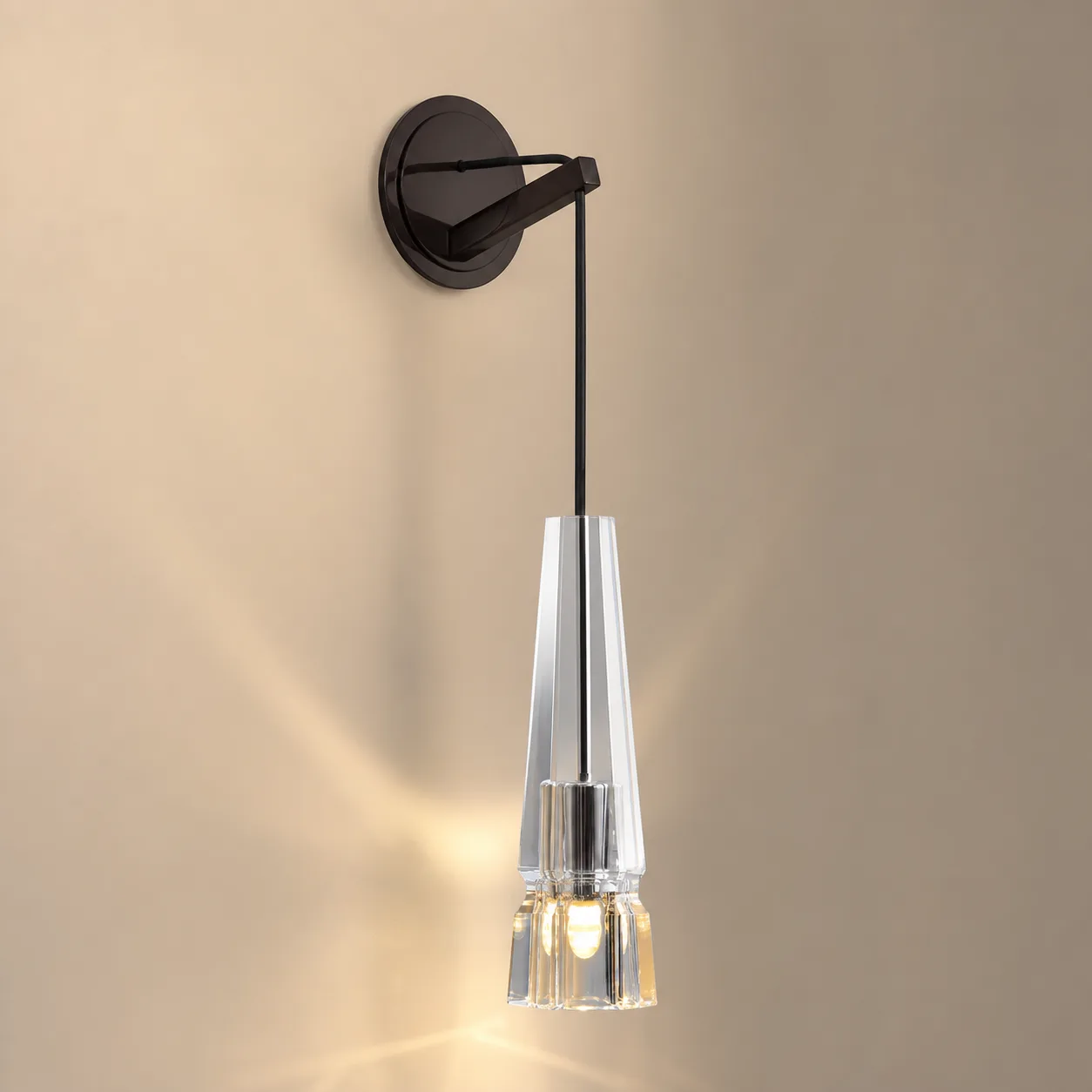 Luminous Crystal Drop Wall Sconce image 5