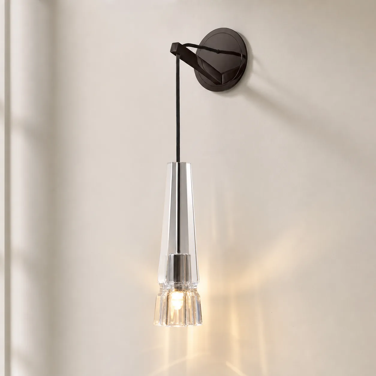 Luminous Crystal Drop Wall Sconce image 3