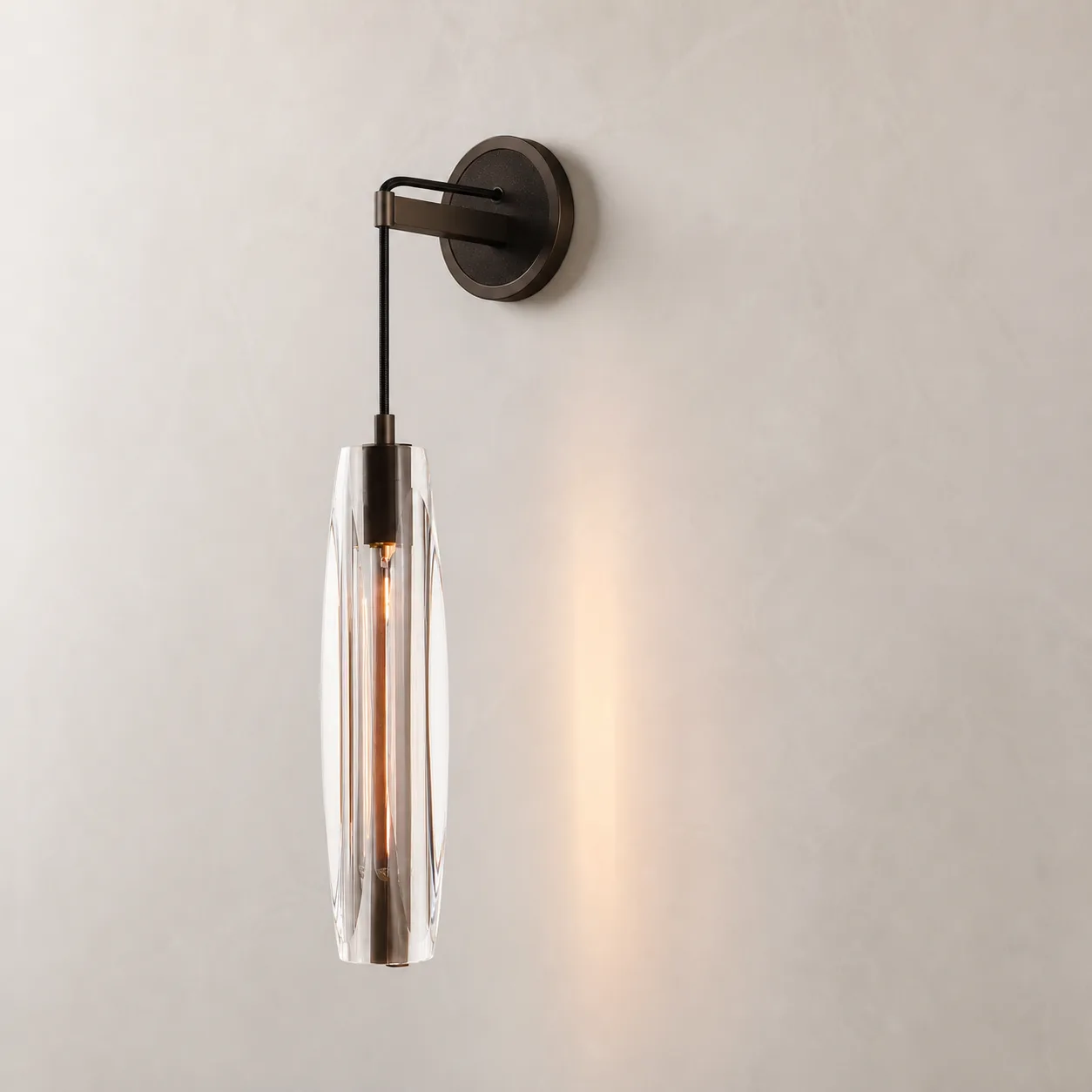Aurelian Crystal Glass Wall Sconce image 5