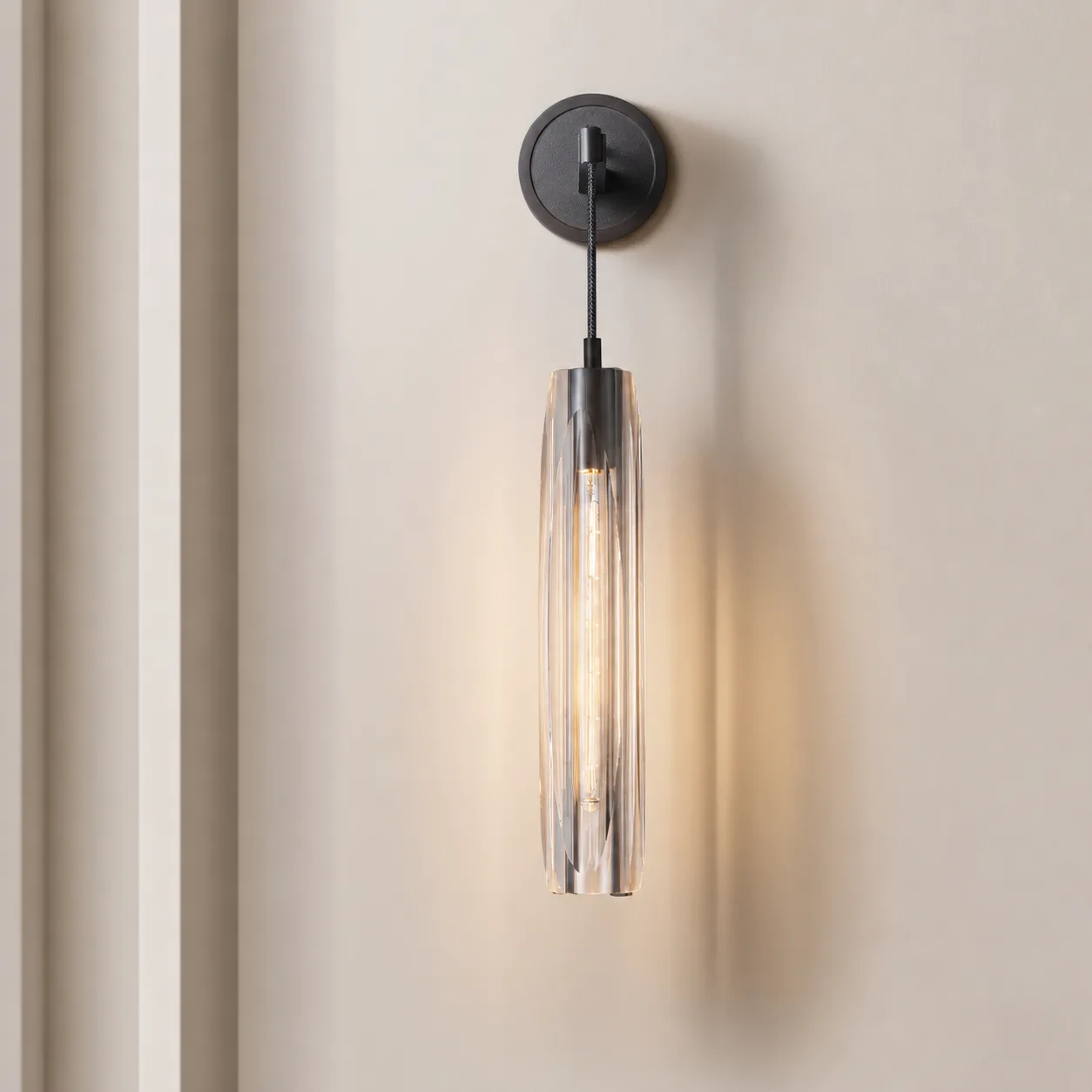 Aurelian Crystal Glass Wall Sconce custom sconces