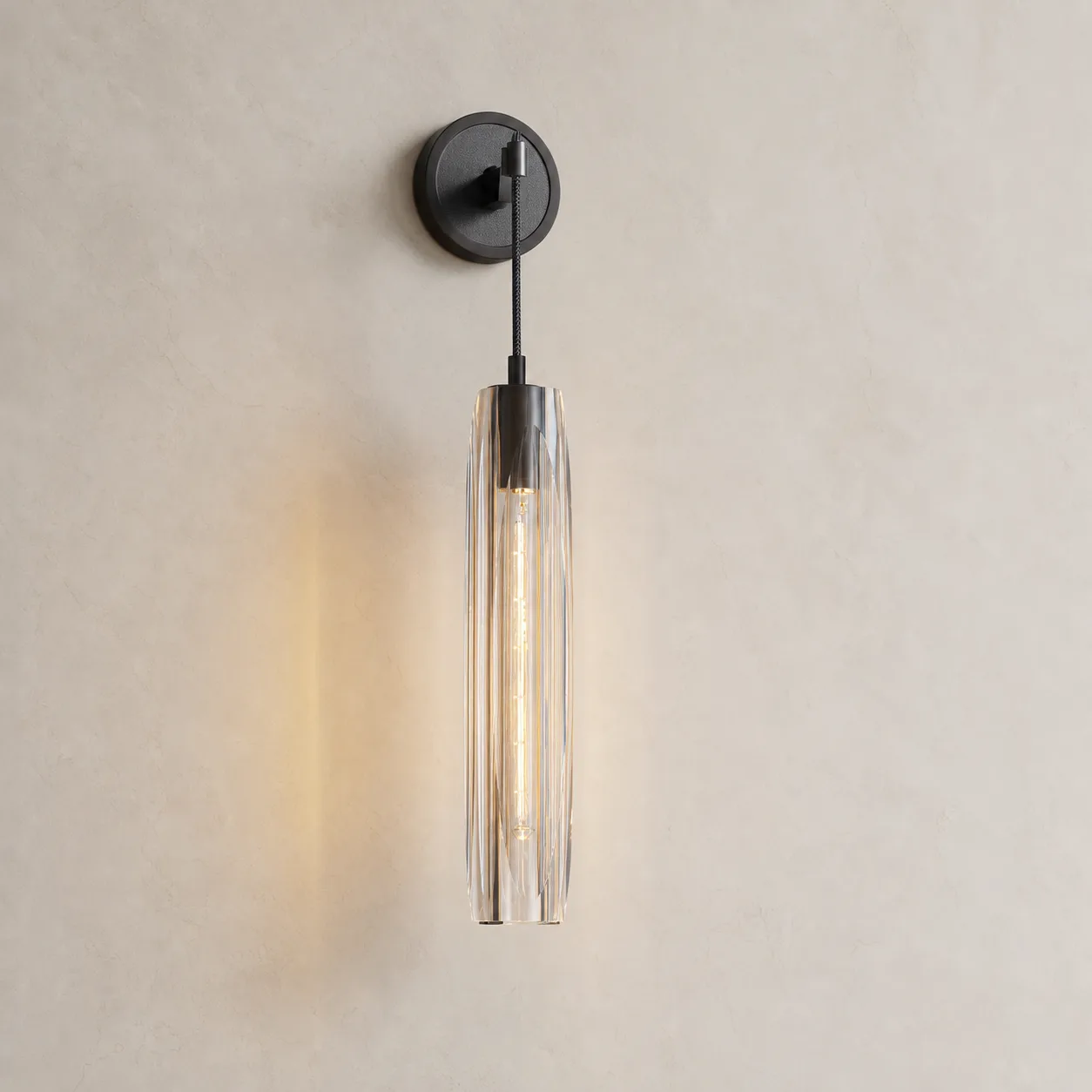 Aurelian Crystal Glass Wall Sconce image 2