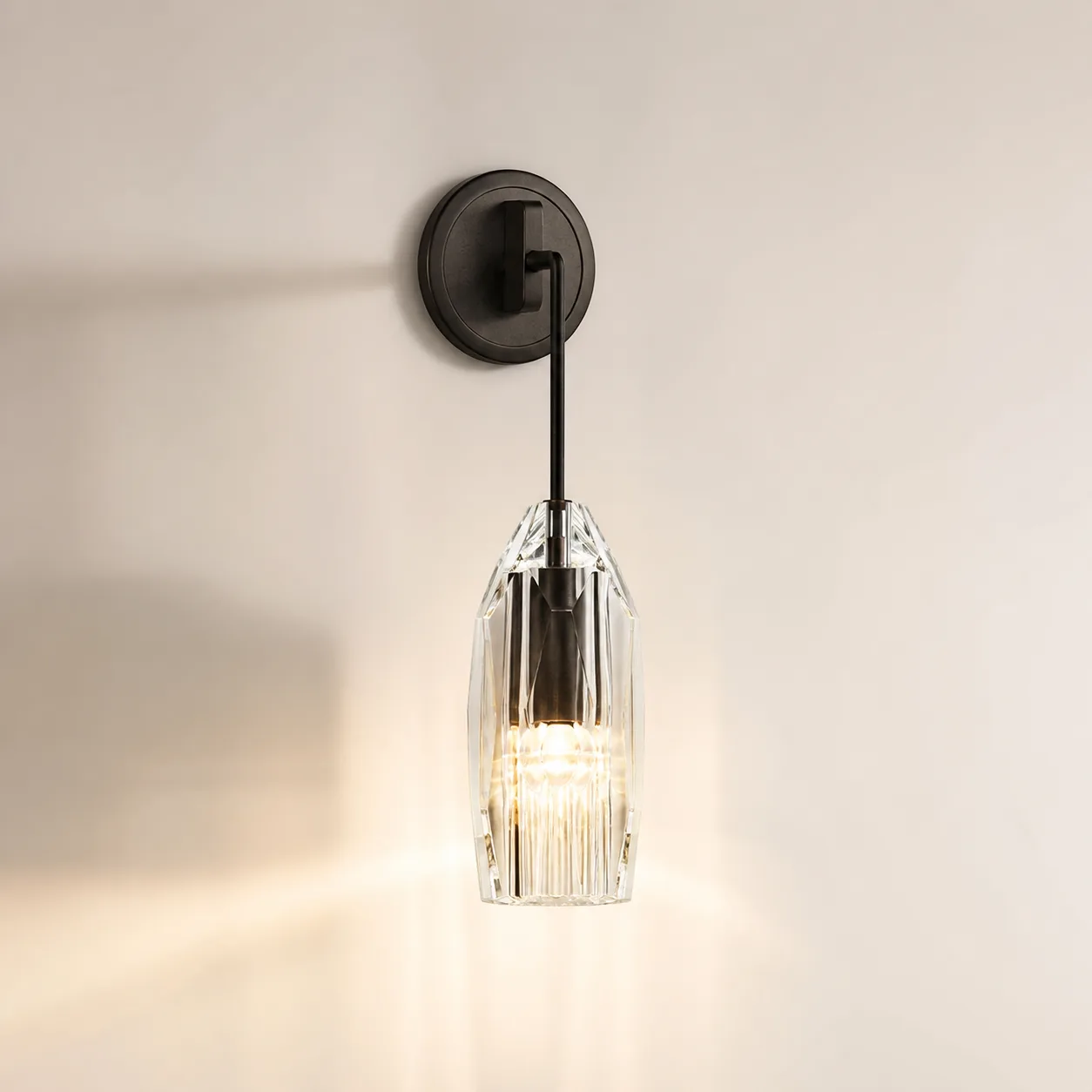 Prismatic Crystal Glass Wall Sconce image 2