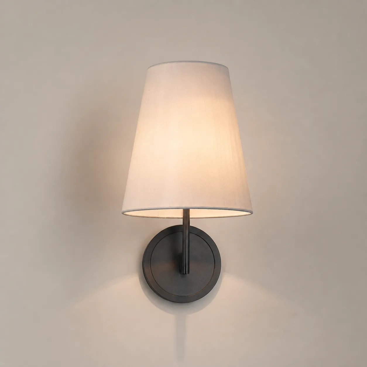 Tailored Linen Shade Wall Sconce image 5