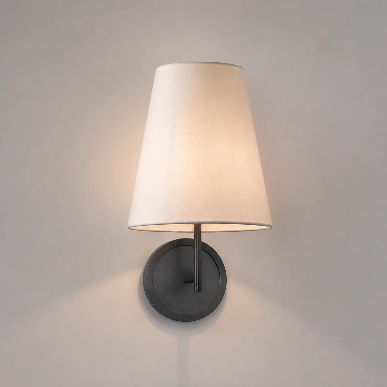 Tailored Linen Shade Wall Sconce image 6