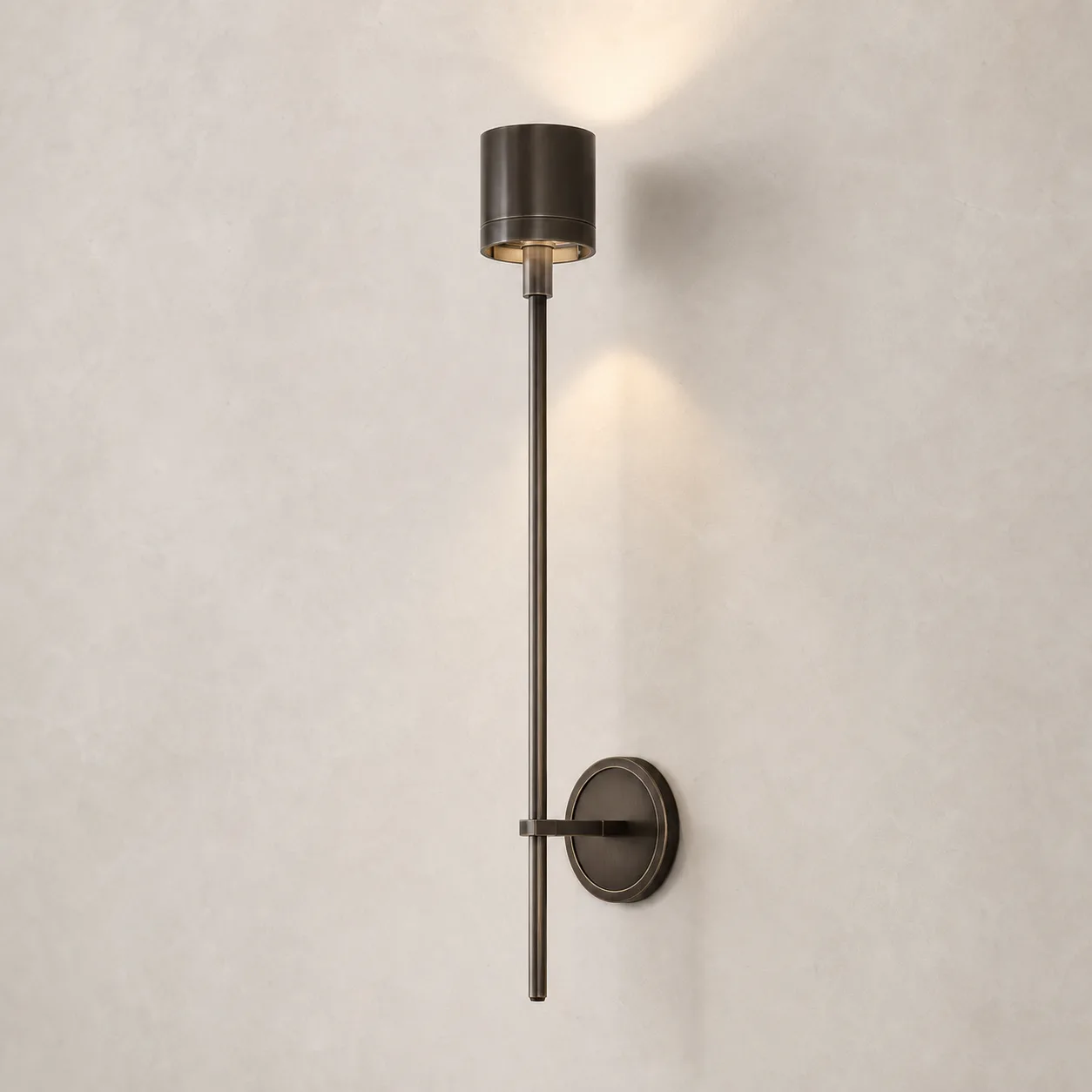Sculpted Bronze Metal Wall Sconce image 5